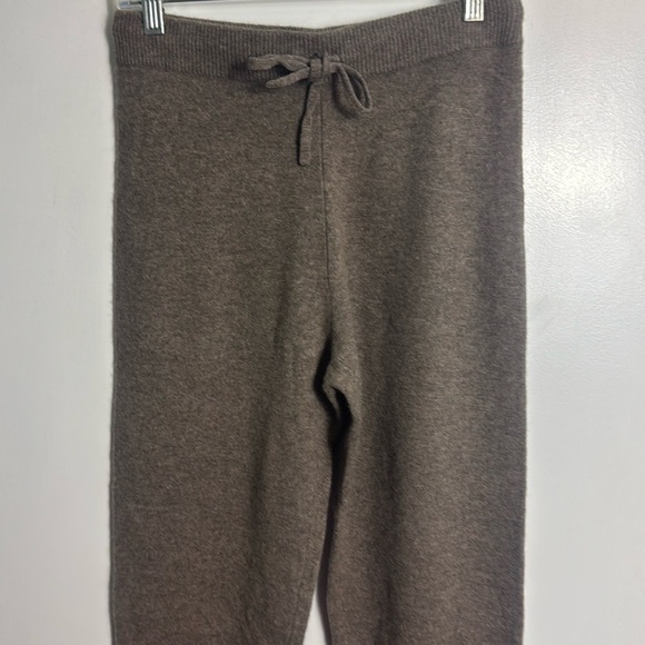 Reformation Caitlin Cashmere Joggers Size Small Brown Tan - Picture 2 of 12
